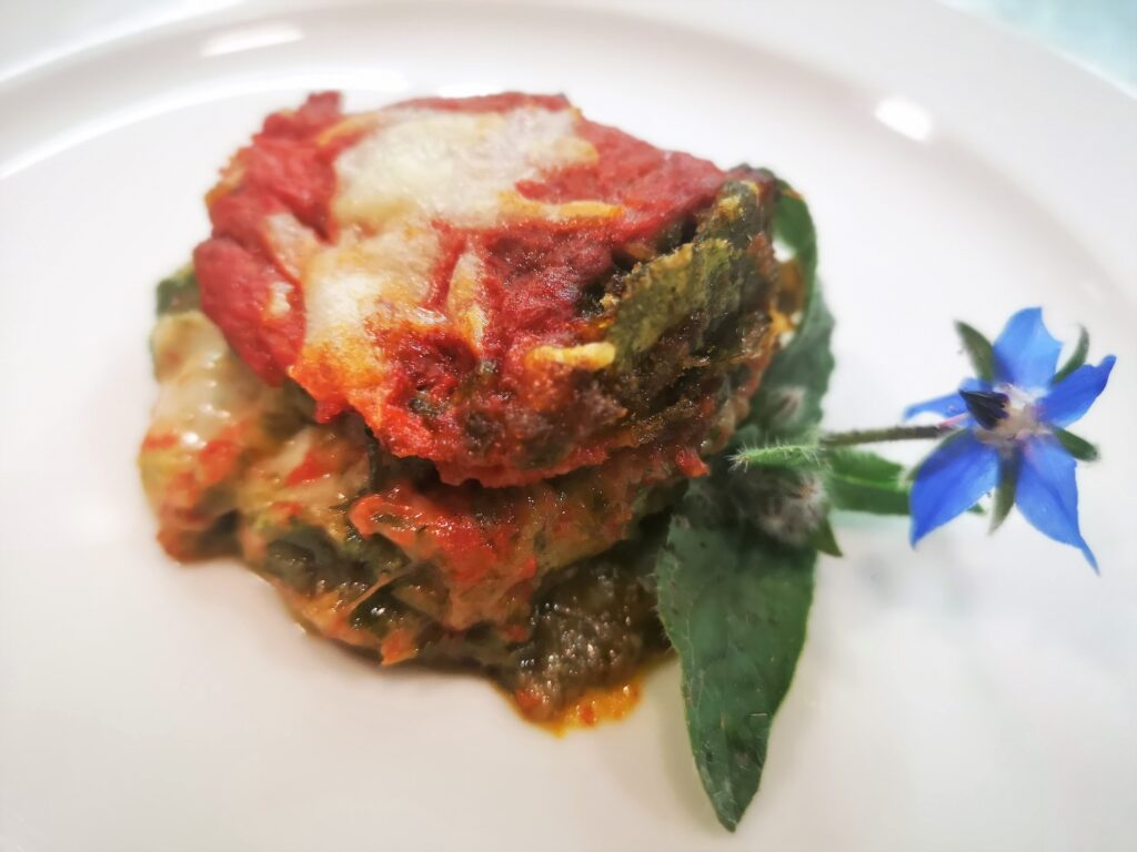 parmigiana di borragine peppe zullo